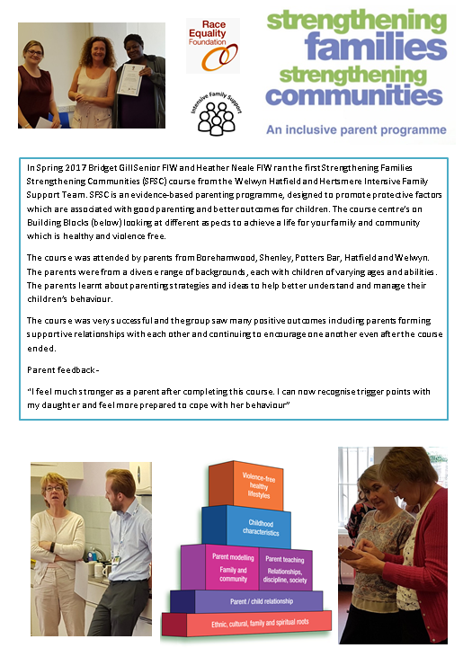Strengthening Families, strengthening communities